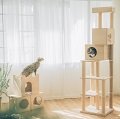 【咪恰夢工房】原木樂高概念貓跳台～L001～幸福豪宅