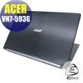 【Ezstick】ACER VN7-593 VN7-593G Carbon黑色立體紋機身貼 DIY包膜