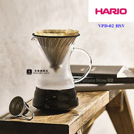 【HARIO】V60 白金洗鍊金屬濾杯咖啡壺組 / 濾滴壺組 - VPD-02HSV (700ml)
