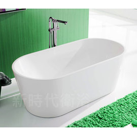 [新時代衛浴] 140cm獨立浴缸，一體成型無接縫，薄邊極簡款式，另有100/120/130/140多種尺寸XYK109-140cm價格