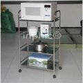 INPHIC-不鏽鋼廚房置物架小推車微波爐架層架烤箱架儲物架蔬菜架