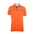 【美津濃MIZUNO】日本同步 52MA701354（橘）熱遮蔽材質 SOLAR CUT 高爾夫短袖POLO衫