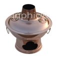 INPHIC-火鍋 銅火鍋 涮羊肉紅銅火鍋木炭火鍋加厚傳統30厘米火鍋