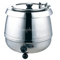 INPHIC-10L鋼湯煲 保溫桶不鏽鋼蓋電子暖湯煲 自助餐湯鍋 餐爐自助餐爐