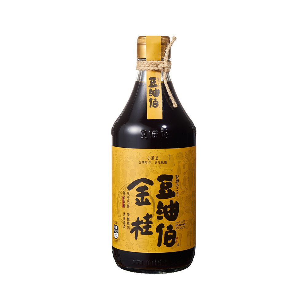 【台灣源味本舖】豆油伯金桂醬油(無添加糖)500ml