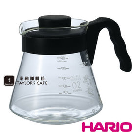 【HARIO】VCS-02B 可微波耐熱玻璃 好握咖啡壺 / 分享壺 / 玻璃壺 (700ml)