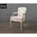 INPHIC-美式鄉村復古橡木架沙發椅 歐式新古典休閒椅電腦扶手餐椅_S1910C
