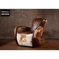 INPHIC-美式鄉村工業個性沙發椅 歐法式創意時尚馬鞍牛皮椅_S1910C