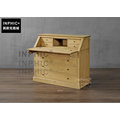 INPHIC-歐式奢華復古儲物書桌 個性收納帶延伸板書櫃_S1910C