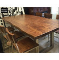 INPHIC-美式實木復古鐵藝辦公會議桌椅酒吧桌餐桌咖啡廳長方形餐桌椅-桌120_S01877C