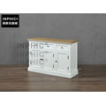 INPHIC-歐式橡木框檯面白復古帶抽屜 簡約儲物櫃展示櫃餐邊櫃_S1910C