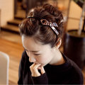 【愛米莉】韓國熱賣飾品 日韓系髮飾 豹紋蝴蝶結 髮圈髮箍 現貨 髮飾(2色)