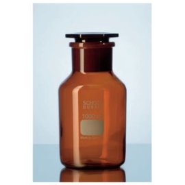 《DWK》德國 DURAN 玻璃廣口瓶(茶色) 2000ML 磨砂60/46 實驗儀器 試藥瓶 玻璃儲存瓶