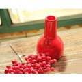INPHIC-歐洲抽象 紅色半個酒瓶陶瓷藝術花插，花瓶 簡約 小資