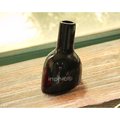 INPHIC-歐洲抽象 黑色 半個酒瓶陶瓷藝術花插，花瓶 簡約 小資