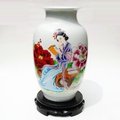 INPHIC-ZF-A036 景德鎮粉彩 手繪陶瓷花瓶 丹叢讀書 收藏工藝品