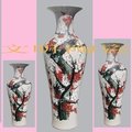 INPHIC-陶瓷落地大花瓶手繪臘梅花開家居裝飾品藝術瓶擺飾觀賞瓶