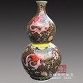 INPHIC-陶瓷葫蘆瓶粉彩紋龍新居必備熱賣藝術瓶擺飾觀賞瓶