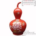 INPHIC-裝飾陶瓷《中國紅葫蘆》落地大花瓶 現代簡約 家居擺飾
