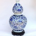 INPHIC-ZF-B025 景德鎮 陶瓷 青花富貴蓮藤葫蘆陶瓷花瓶 復古裝飾擺飾