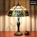 INPHIC-歐式復古客廳茶幾臥室床頭咖啡廳拉鍊檯燈16寸_S2626C