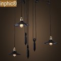 INPHIC-Loft餐廳吧臺美式鄉村工業風創意個性升降伸縮貼鏡吊燈