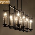 INPHIC-RH Loft2 餐廳美式工業風後現代八筒清光玻璃吊燈復古個性燈具