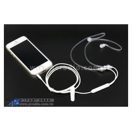 智慧型手機專用免持線控耳機 防輻射 空氣導管造型 iPhone HTC SAMSUNG 皆可用 白色雙耳