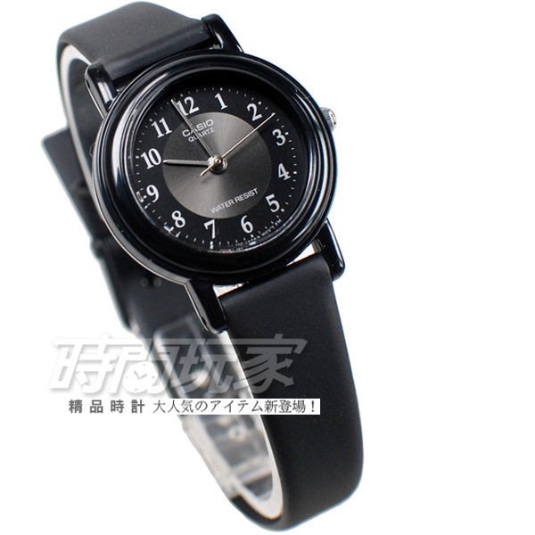 CASIO卡西歐 LQ-139AMV-1B3 復古簡約小圓錶 橡膠錶帶 黑x銀色 LQ-139AMV-1B3LDF 防水手錶 兒童 女錶