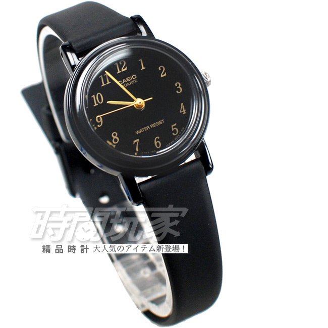 CASIO卡西歐 LQ-139AMV-1L 復古數字小圓錶 橡膠錶帶 黑x金色 LQ-139AMV-1LDF 防水手錶 兒童 女錶