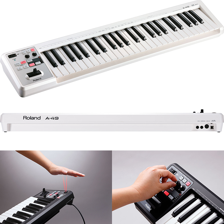 全方位樂器】ROLAND MIDI Keyboard Controller 49鍵主控鍵盤(珍珠白) A