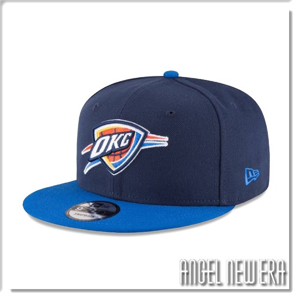 【ANGEL NEW ERA】NEW ERA NBA 奧克拉荷馬市 雷霆 深藍 雙色 9FIFTY 可調 棒球帽