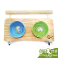 缺《寵物鳥世界》台灣製 Canary Pet Best 飛天鳥飼料架/附瓷碗 -雙孔 鳥、蜜袋鼯、小鼠、松鼠都可使用 GS047