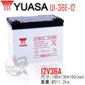 YUASA湯淺U1-36E-12 高性能密閉閥調式鉛酸電池~12V36Ah