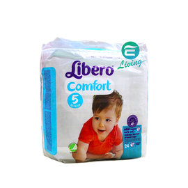 【易油網】【整箱購買】Libero Comfort 麗貝樂 全棉嬰兒尿褲 (XL∕5號) 24片 10-14 Kg #92474