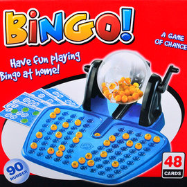 【Q禮品】B3308 賓果遊戲機-48卡 bingo 桌遊 多人遊戲 聚餐聚會遊戲 團康親子玩樂 搶救企鵝 鱷魚桌遊 摸彩玩具 贈品/禮品