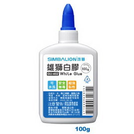 雄獅 白膠 香乳膠 GU-402 100g / 瓶