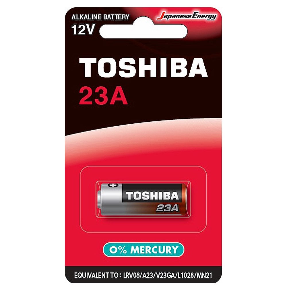 【東芝Toshiba】23A高伏特 鹼性電池12V電池1粒裝(吊卡裝LRV08/MN21搖控器電池)