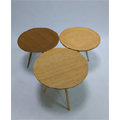 =東方木= 木質便利桌 曲木邊桌 茶几 實木桌腳 搭配沙發好物 備有椴木&amp;橡木薄片