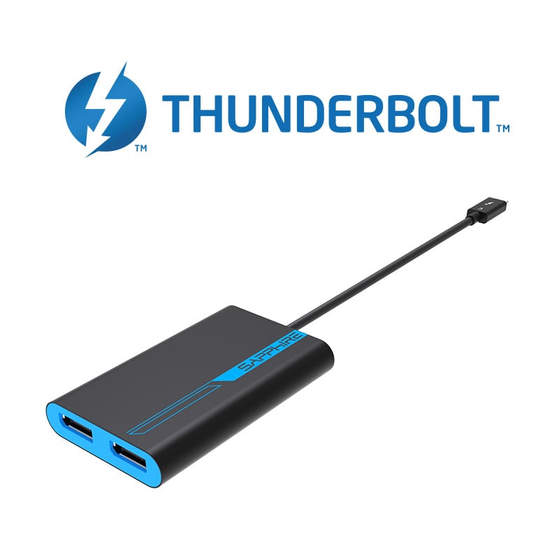 Thunderbolt to 2025 dual displayport