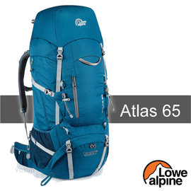 【英國 LOWE ALPINE】新款 Atlas 65 輕量登山健行背包(附防水背包套/2條輔助帶)/Axiom背負系統.透氣導流槽設計_FMP95-AT 西洋藍