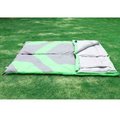 [UF72戶外露營]瑞士奧途系列 戶外信封式超輕羽絨睡袋 加厚保暖 成人-25度雙人睡袋 野營AT6116綠色