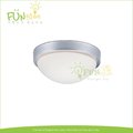 [Fun照明] E27*1 單燈 工業風 銀框 玻璃燈罩 吸頂燈 適用 陽台 玄關 走廊 廁所