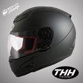 YC騎士生活_THH T-80 素色 平光黑 全罩式．3M吸濕排汗內襯 全可拆洗．空氣風洞散熱設計．抗UV400鏡片．DOT認證 T80 T 80