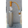 CO2補充鋼瓶-不鏽鋼氣泡水生成瓶專用~專利設計 -可重覆使用 川長戶外用品專賣店