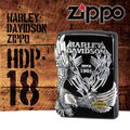 【詮國】Zippo 日系經典打火機 - Harley Davidson 哈雷 - 黑冰哈雷老鷹 / HDP-18 / ZP567