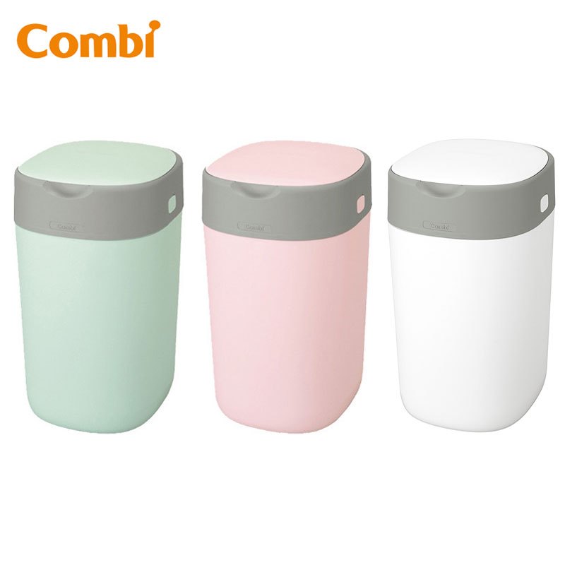 康貝 Combi 尿布處理器 /Combi Poi-Tech Advance 防臭垃圾筒.尿布垃圾桶 (棉花白.2023全新上市)