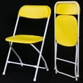[歐巴馬就職指定用椅]耐衝擊X02折疊椅/元氣黃/折合椅/塑鋼椅/會議椅/課桌椅/辦公椅/洽談椅/戶外椅