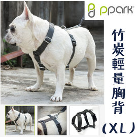 Ω米克斯Ω-PPARK AIR-竹炭輕量-雙扣H型胸背帶 (XL) 大型狗 MIT,顏色隨機出貨