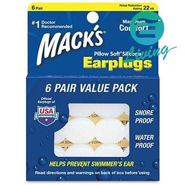 【易油網】Mack's Earplugs 黏土耳塞 (6入) #00007